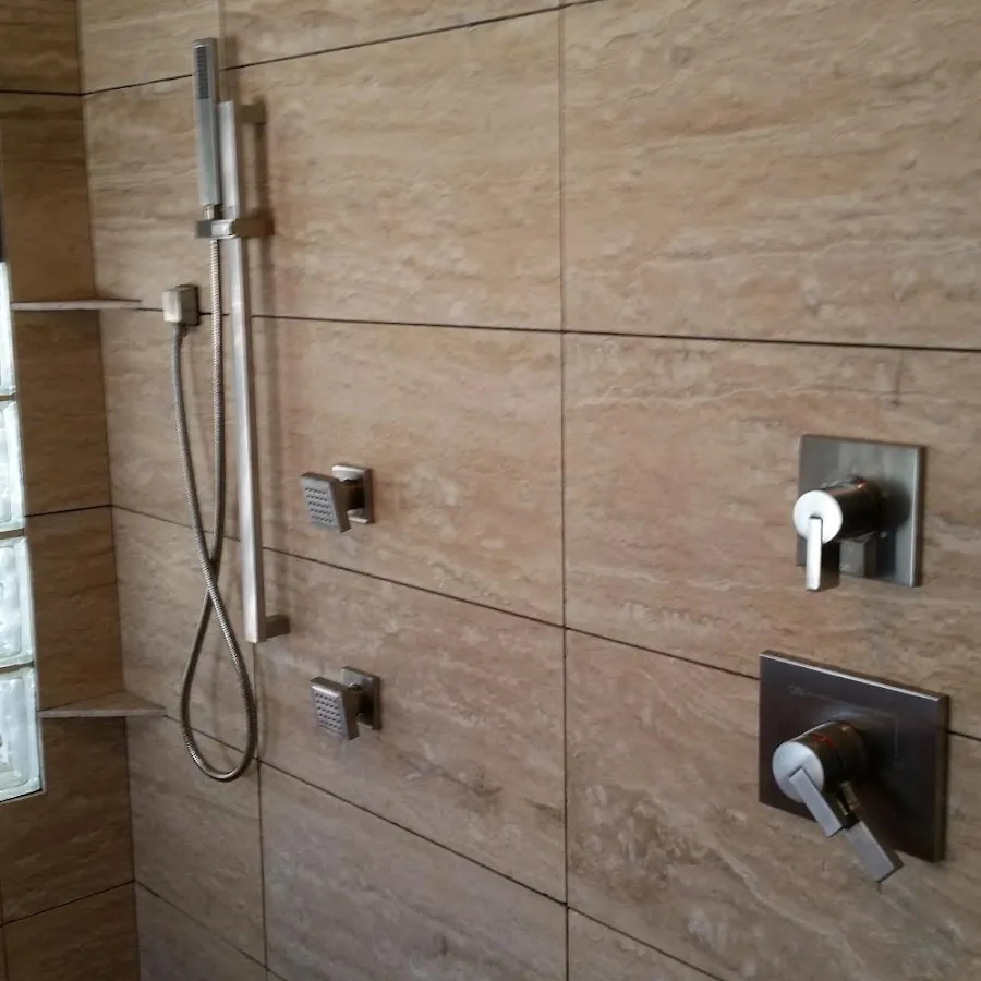 Shower fixture installation for Water Heater Replacement in Dixon